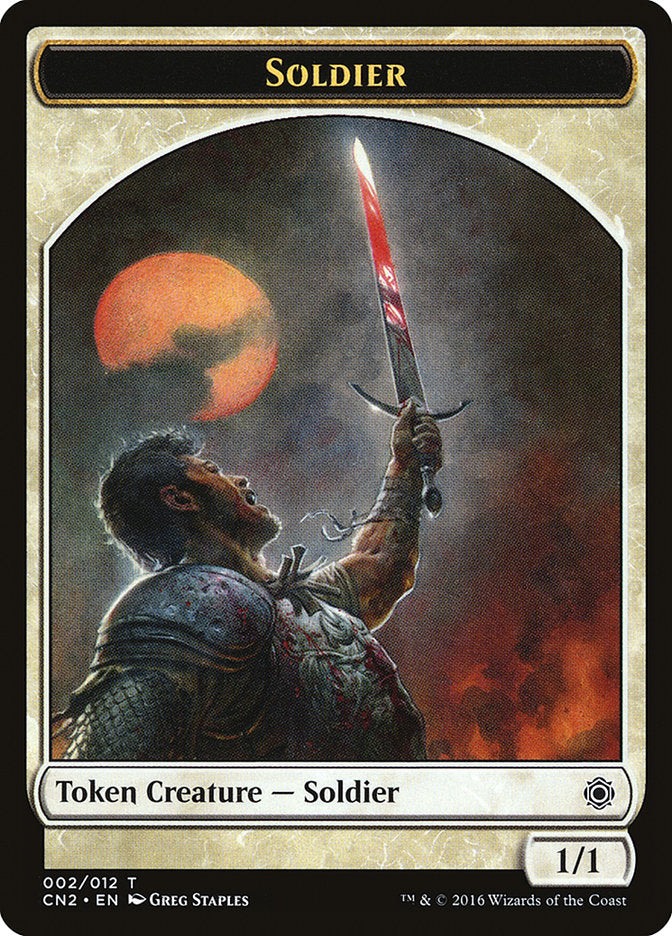 {T} Soldier Token (002/012) [Conspiracy: Take the Crown Tokens][TCN2 002]
