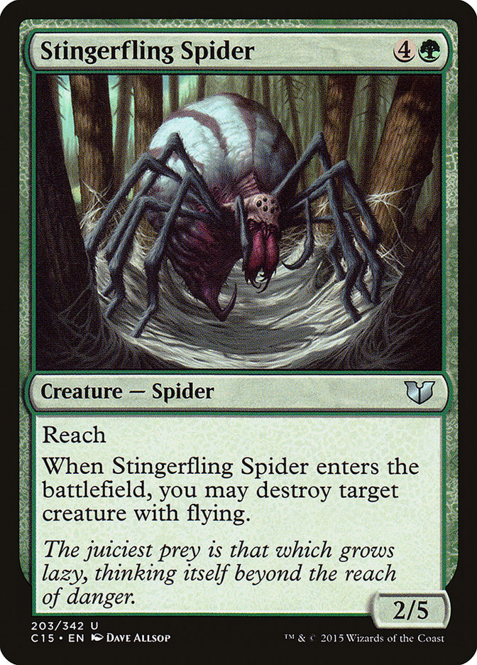 {C} Stingerfling Spider [Commander 2015][C15 203]