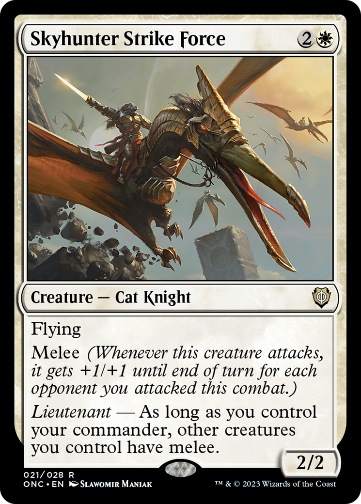 {R} Skyhunter Strike Force [Phyrexia: All Will Be One Commander][ONC 021]