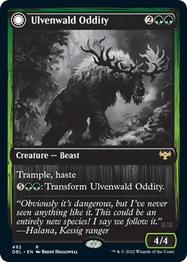 {@R} Ulvenwald Oddity // Ulvenwald Behemoth [Innistrad: Double Feature][DBL 492]