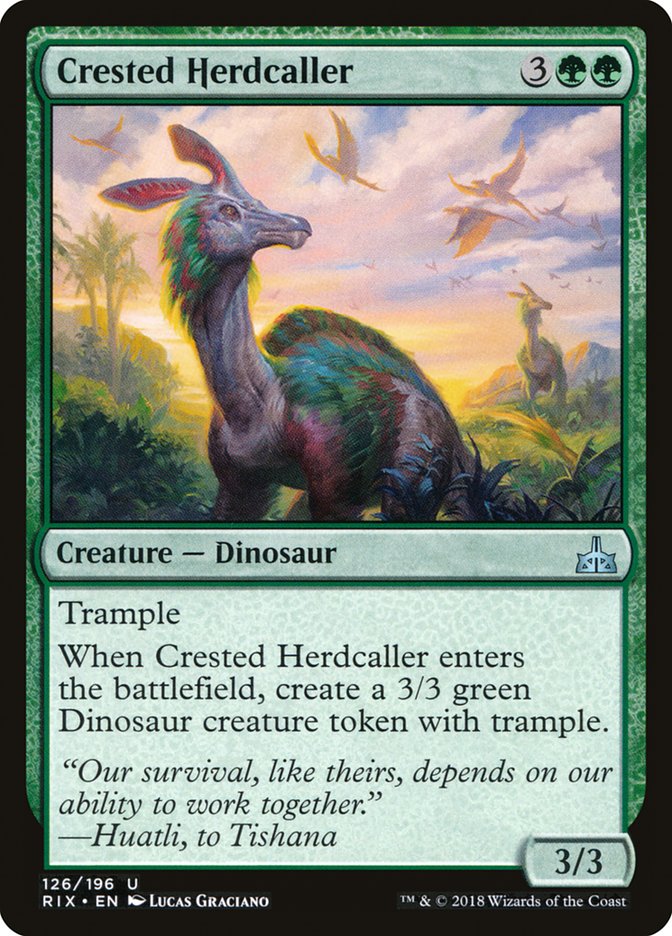 {C} Crested Herdcaller [Rivals of Ixalan][RIX 126]