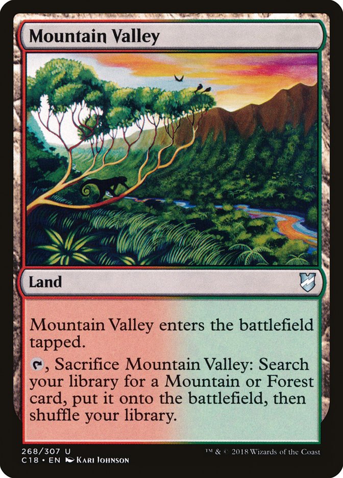 {C} Mountain Valley [Commander 2018][C18 268]