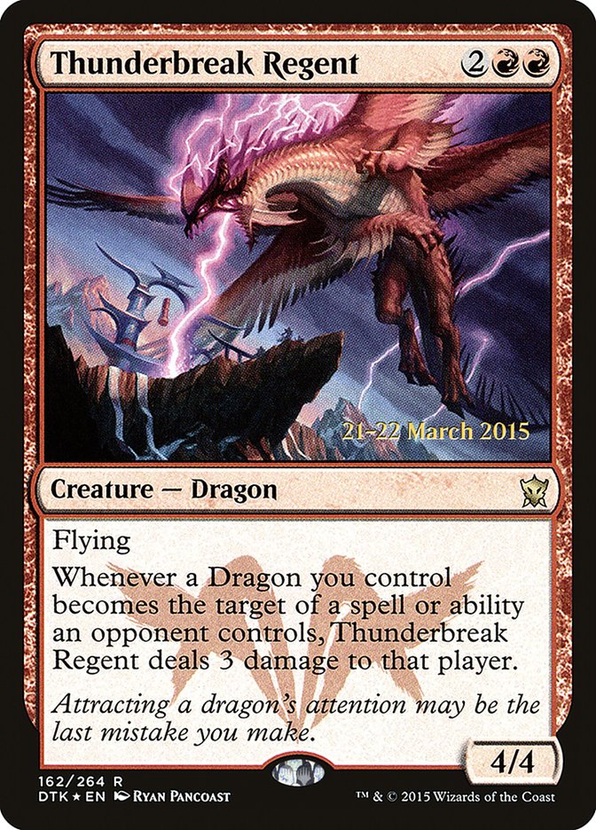 {R} Thunderbreak Regent [Dragons of Tarkir Prerelease Promos][PR DTK 162]