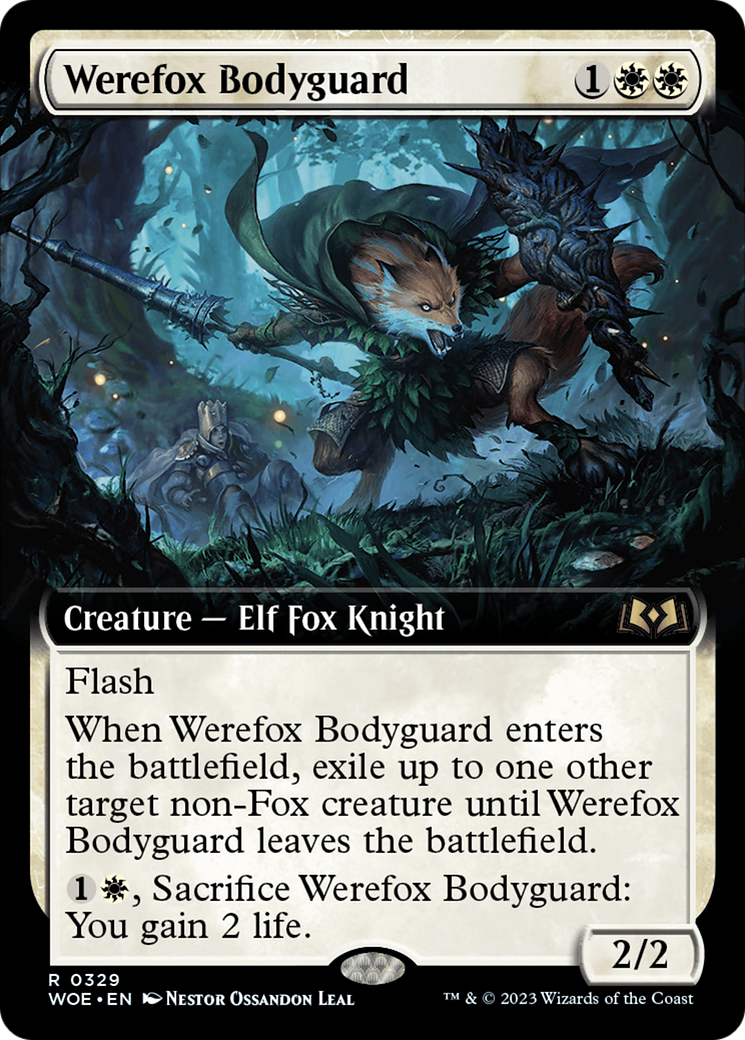 {@R} Werefox Bodyguard (Extended Art) [Wilds of Eldraine][WOE 329]
