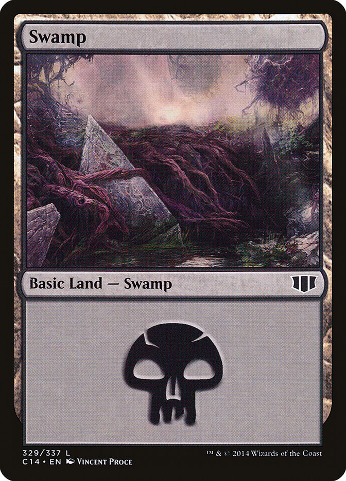 {B}[C14 329] Swamp (329) [Commander 2014]