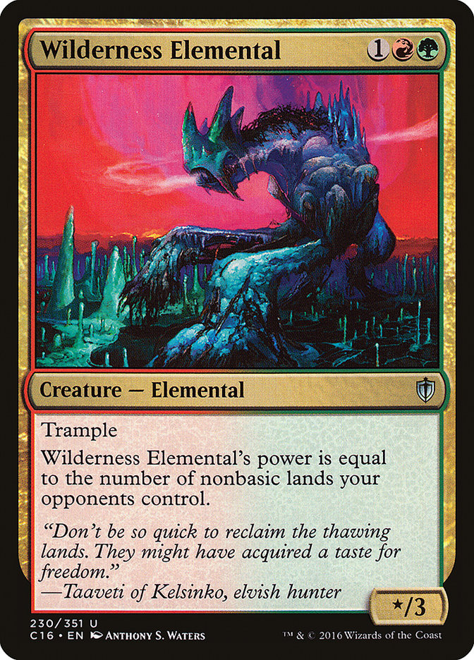 {C} Wilderness Elemental [Commander 2016][C16 230]