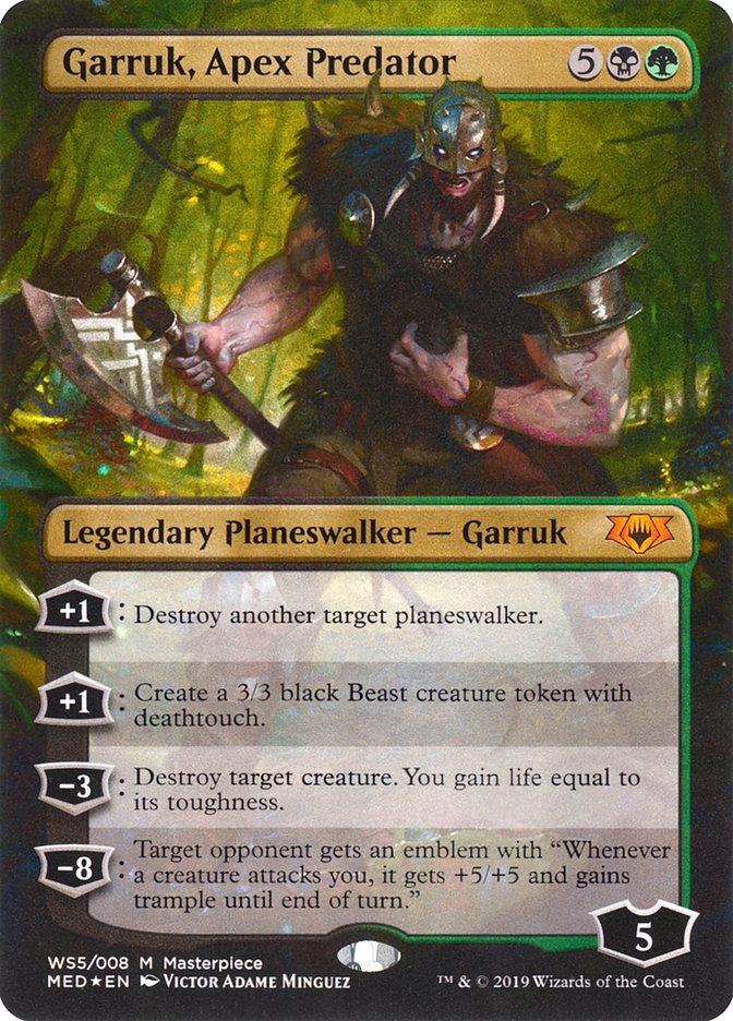 {R} Garruk, Apex Predator [Mythic Edition][PA MED WS5]