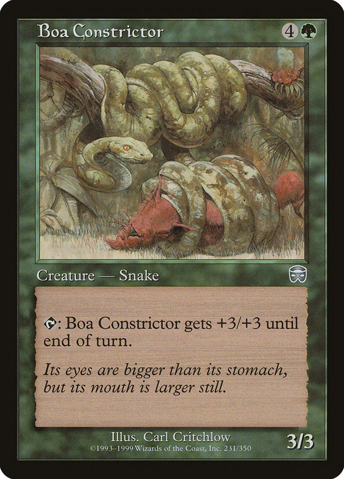 {C} Boa Constrictor [Mercadian Masques][MMQ 231]
