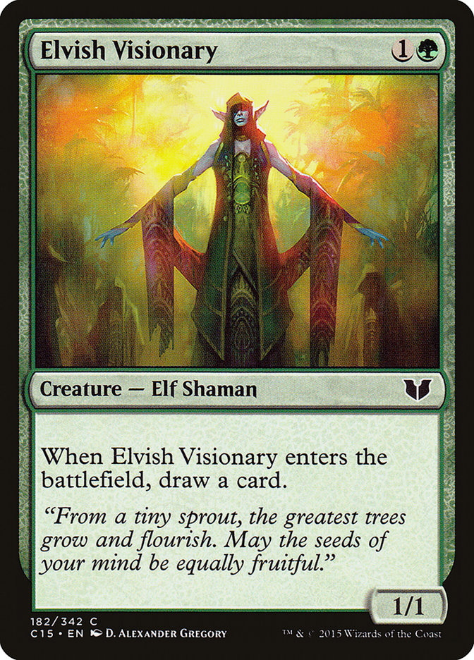 {C} Elvish Visionary [Commander 2015][C15 182]
