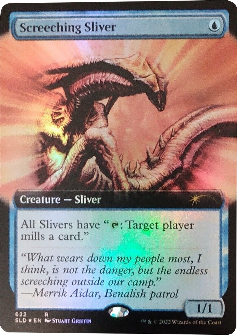 {R} Screeching Sliver (Extended Art) [Secret Lair Drop Promos][SLD 622]