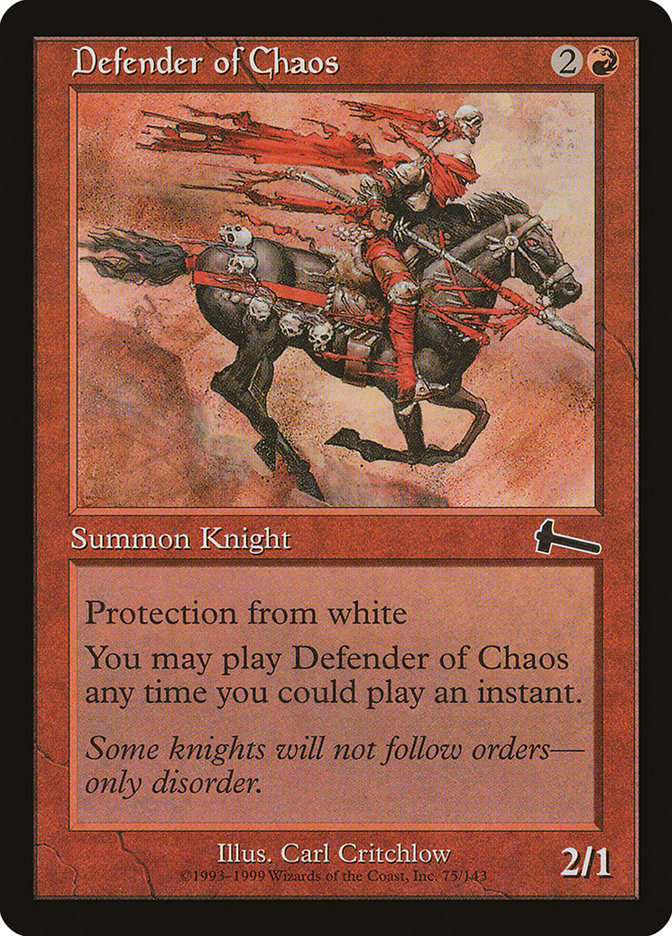 {C} Defender of Chaos [Urza's Legacy][ULG 075]