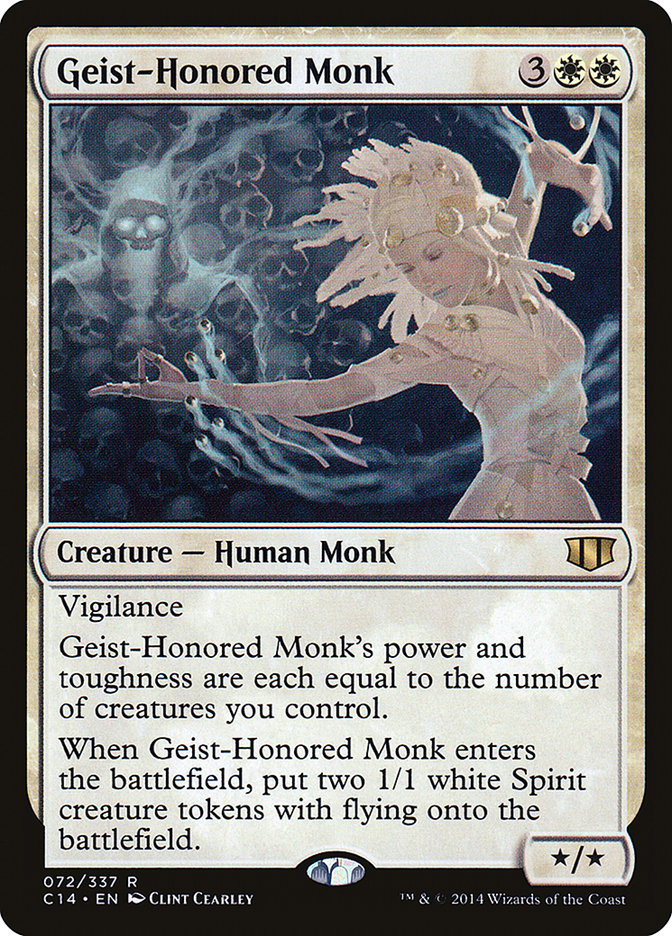 {R} Geist-Honored Monk [Commander 2014][C14 072]