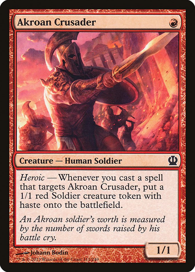 {C} Akroan Crusader [Theros][THS 111]