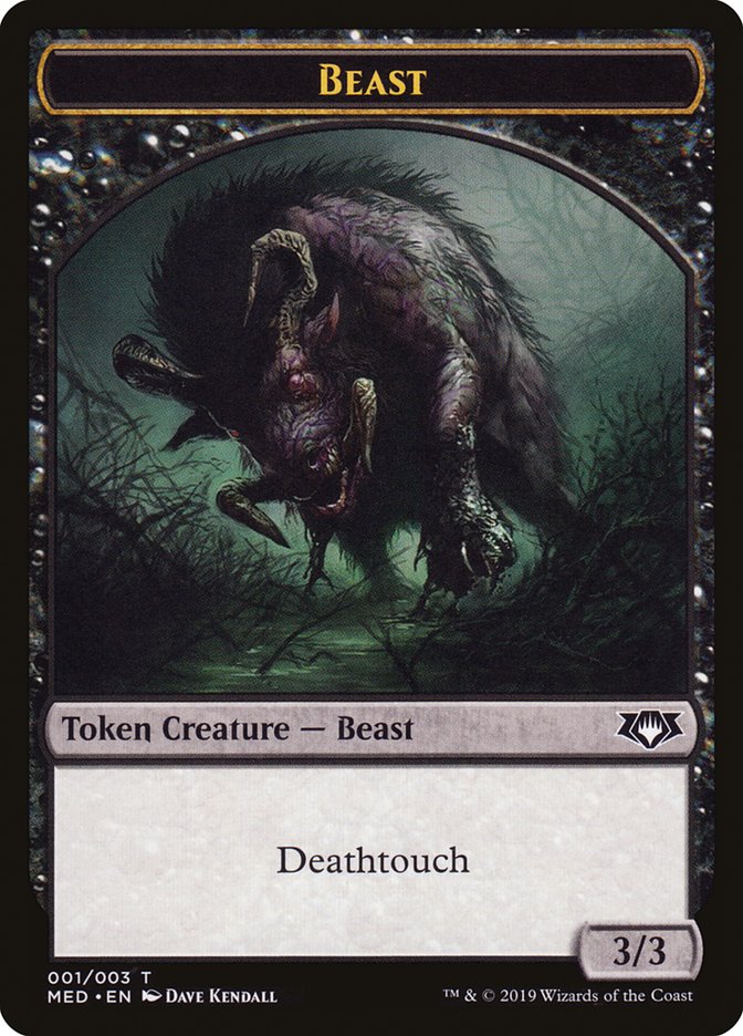 {T} Beast Token [Mythic Edition Tokens][TMED W1]