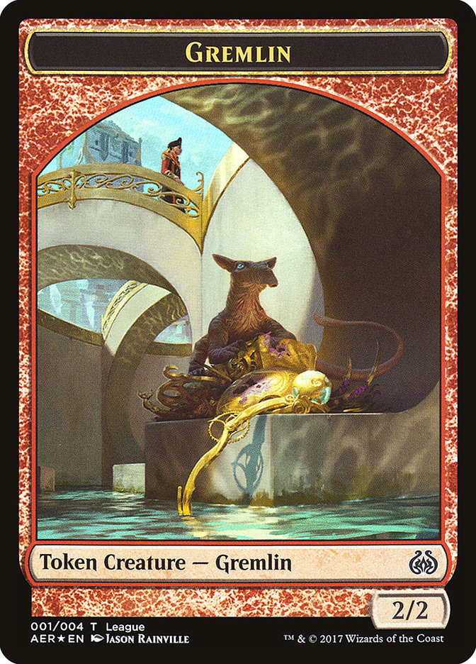{T} Gremlin // Energy Reserve Double-sided Token [League Tokens 2017][TL17 001]
