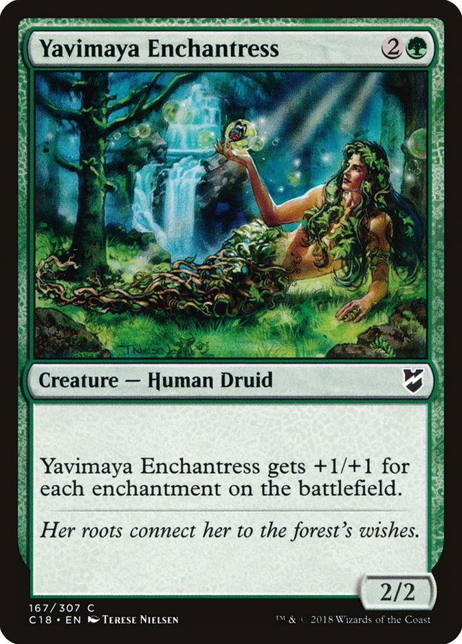 {C} Yavimaya Enchantress [Commander 2018][C18 167]
