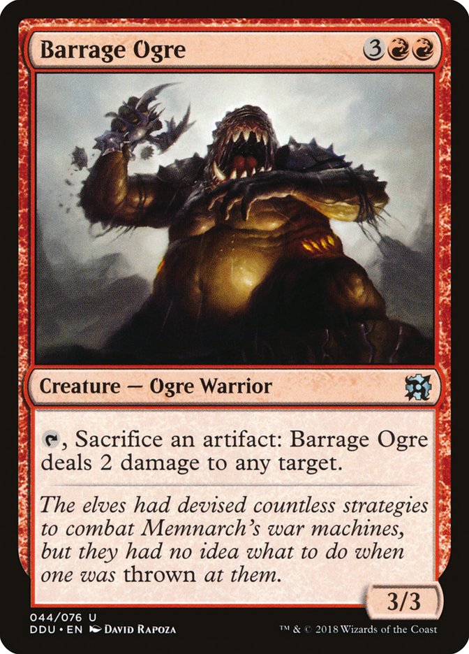 {C} Barrage Ogre [Duel Decks: Elves vs. Inventors][DDU 044]