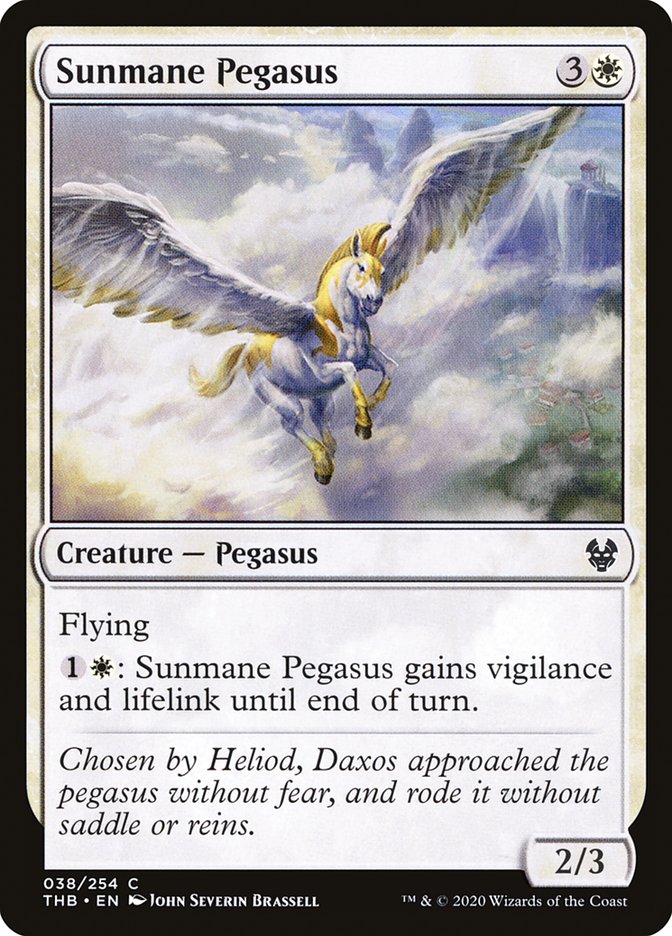 {C} Sunmane Pegasus [Theros Beyond Death][THB 038]