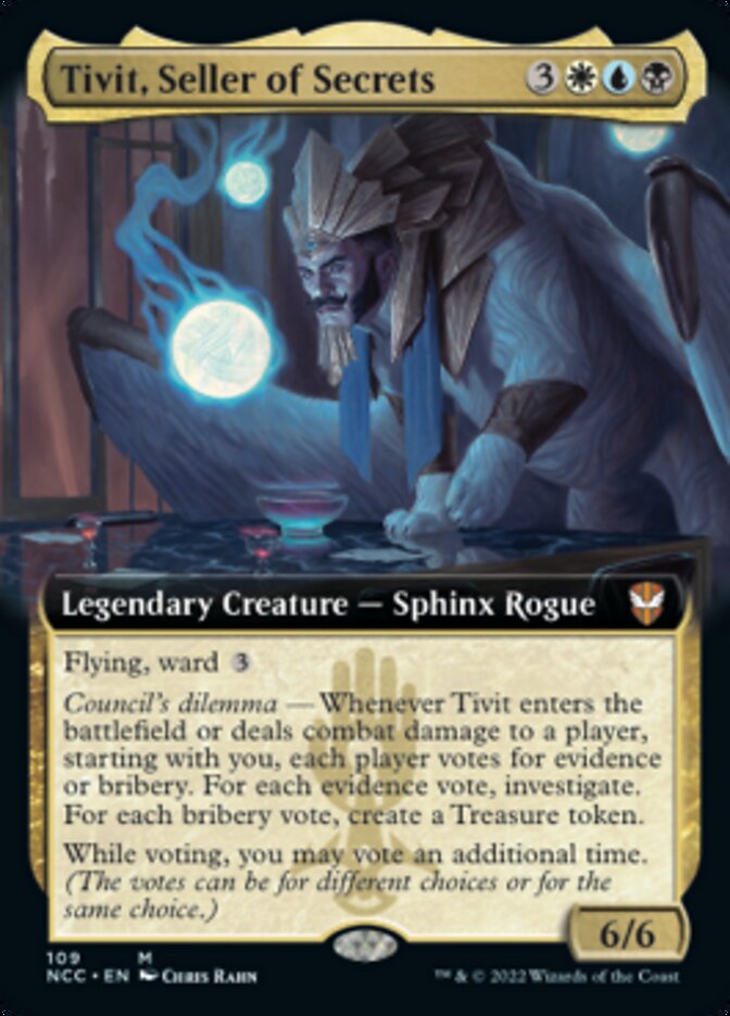 {R} Tivit, Seller of Secrets (Extended Art) [Streets of New Capenna Commander][NCC 109]