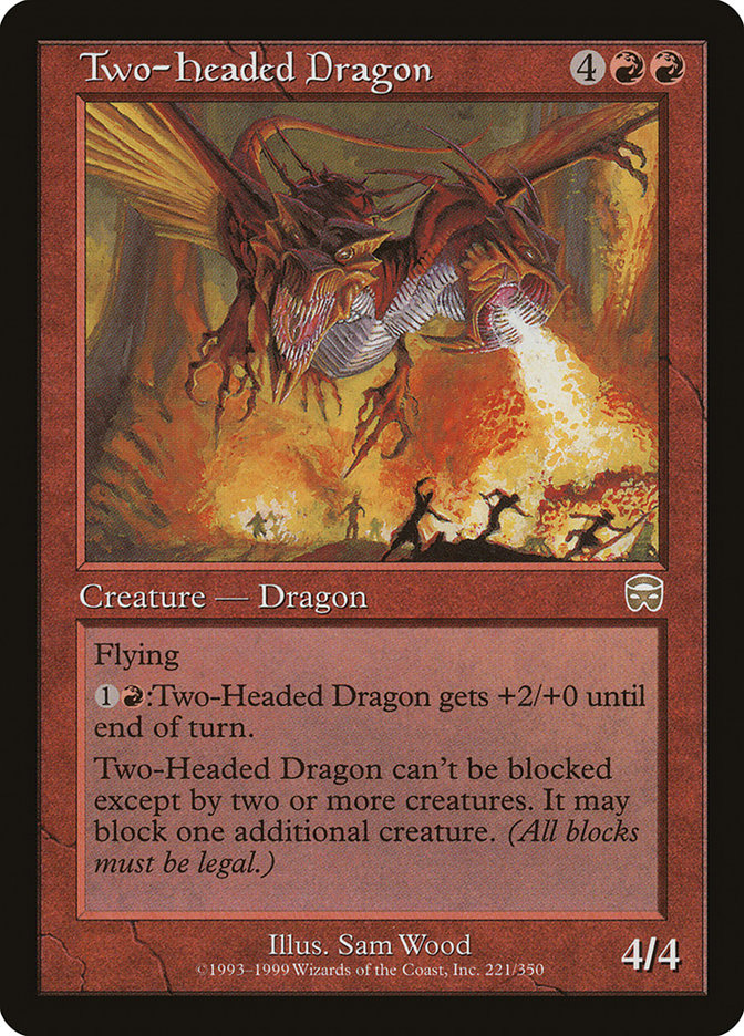 {R} Two-Headed Dragon [Mercadian Masques][MMQ 221]