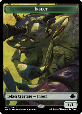 {T} Insect // Elemental Double-Sided Token [Dominaria Remastered Tokens][TDMR 10//6]