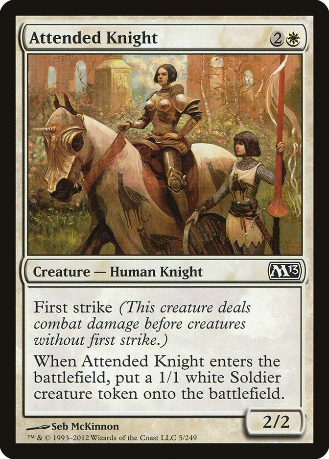 {C} Attended Knight [Magic 2013][M13 005]
