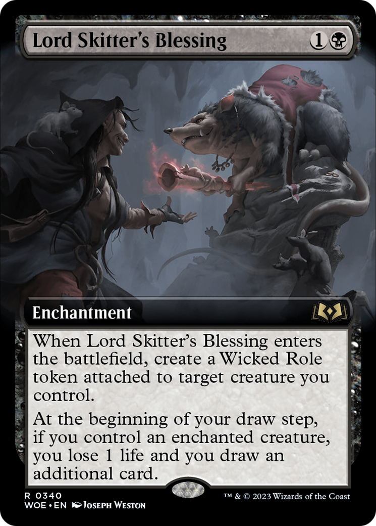 {@R} Lord Skitter's Blessing (Extended Art) [Wilds of Eldraine][WOE 340]