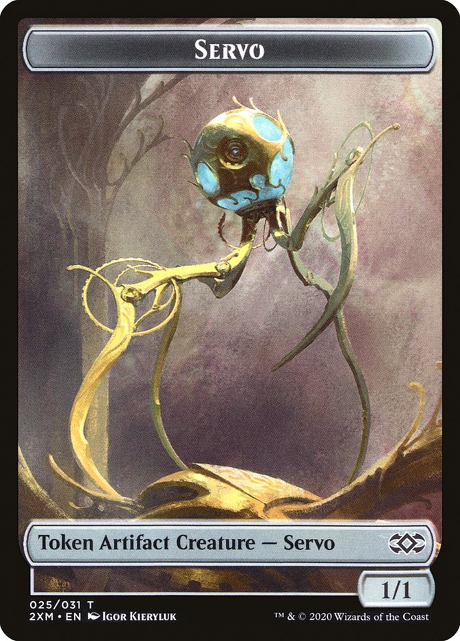 {T} Saproling // Servo Double-sided Token [Double Masters Tokens][T2XM 017]