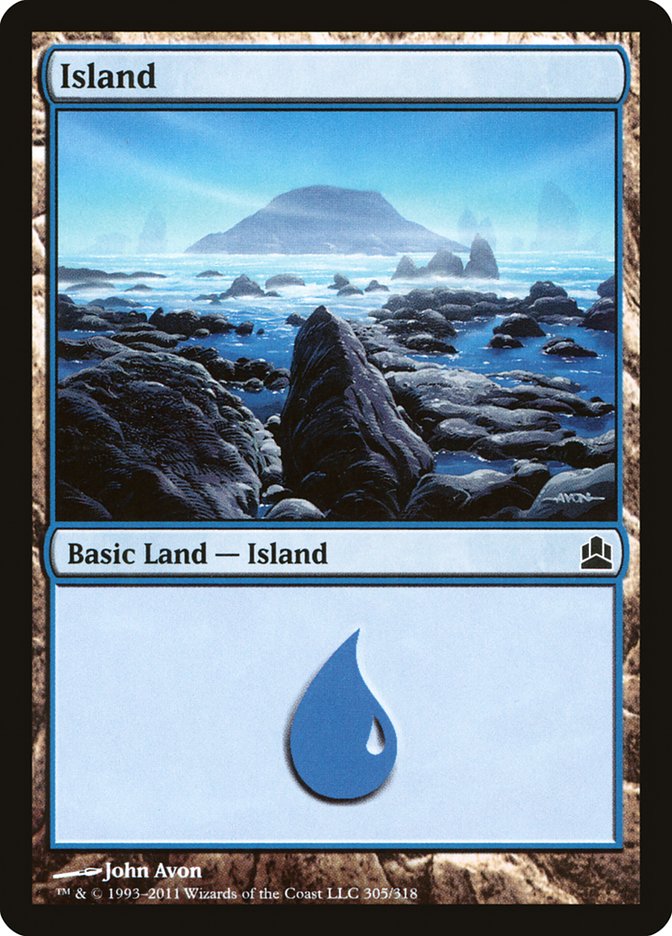 {B}[CMD 305] Island (305) [Commander 2011]