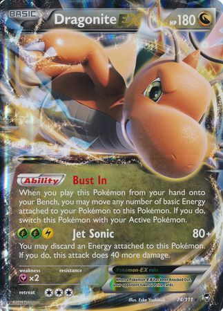 <PBIG> Dragonite EX (74/111) (Jumbo Card) [XY: Furious Fists]
