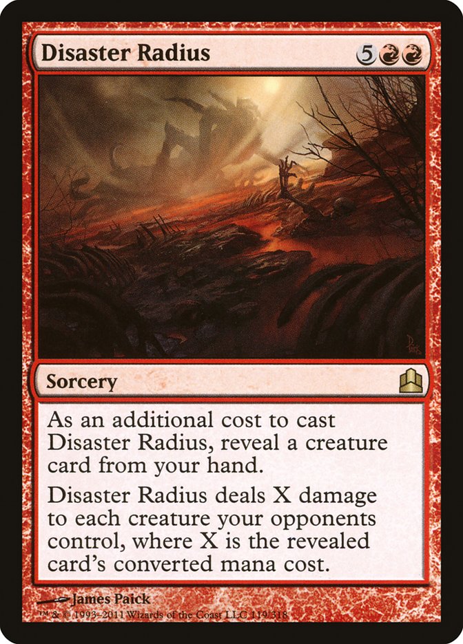 {R} Disaster Radius [Commander 2011][CMD 119]
