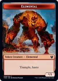 {T} Elemental // Satyr Double-sided Token [Theros Beyond Death Tokens][TTHB 008]