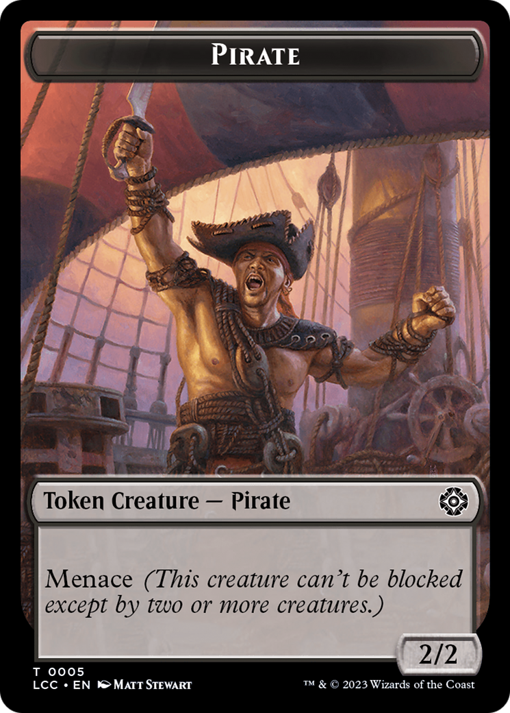 {T} City's Blessing // Pirate (0005) Double-Sided Token [The Lost Caverns of Ixalan Commander Tokens][TLCC 17//5]