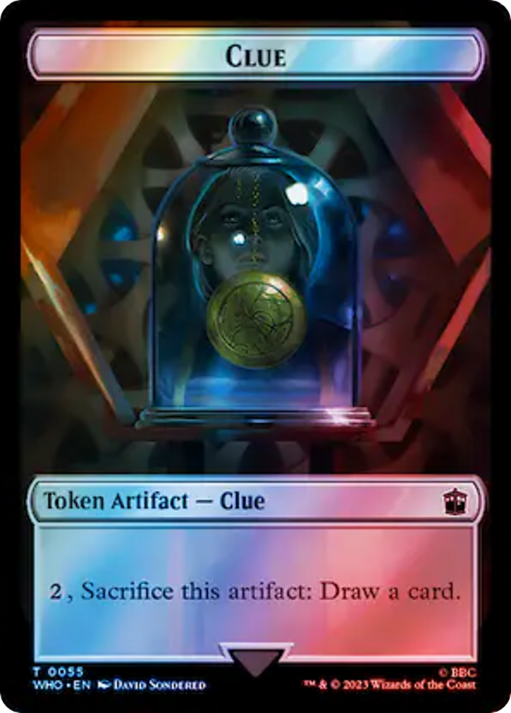 {T} Copy // Clue (0055) Double-Sided Token (Surge Foil) [Doctor Who Tokens][TWHO 33//55]