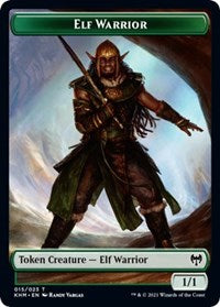 {T} Elf Warrior // Shapeshifter Double-sided Token [Kaldheim Tokens][TKHM 015]