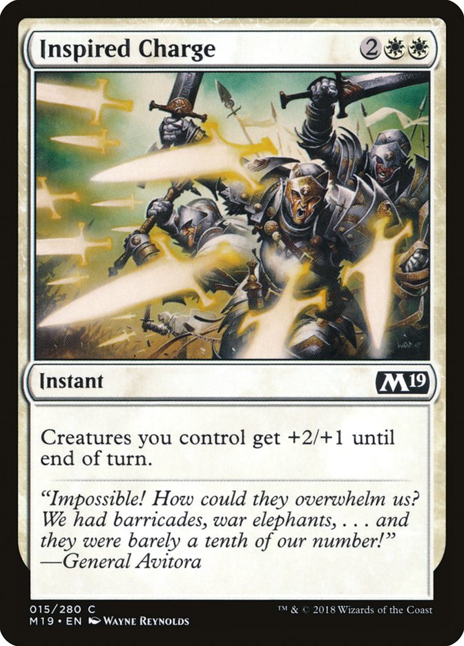 {C} Inspired Charge [Core Set 2019][M19 015]