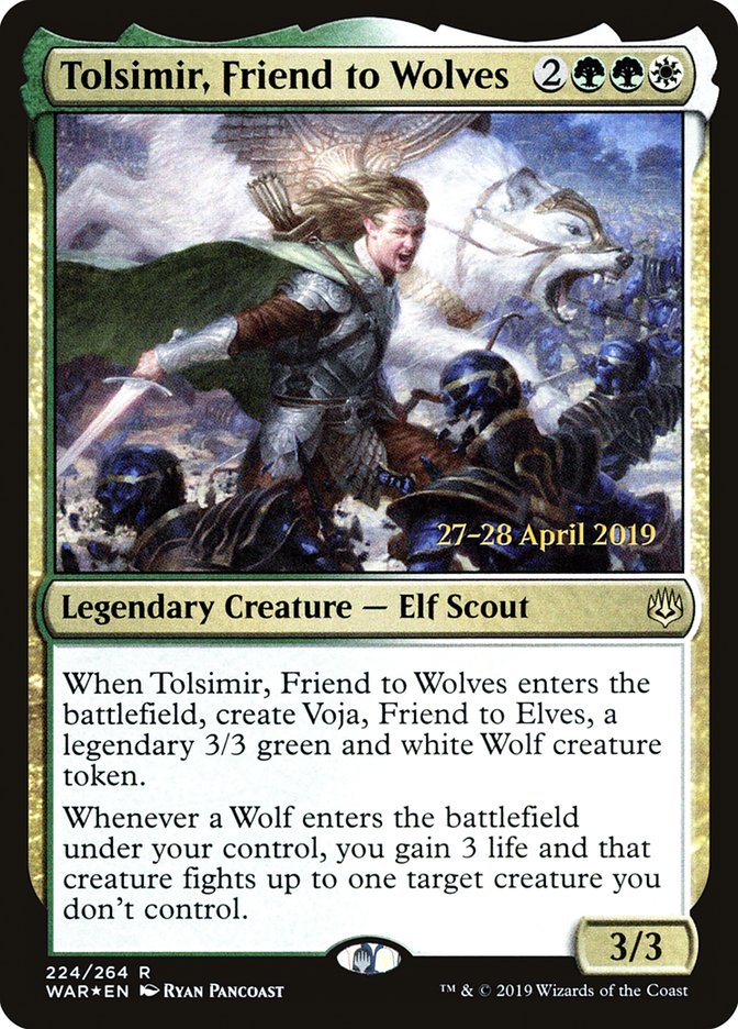 {R} Tolsimir, Friend to Wolves [War of the Spark Prerelease Promos][PR WAR 224]