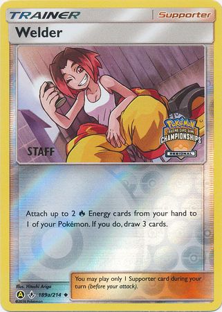 [PKM] Welder (189a/214) (Regional Championship Promo Staff) [Sun & Moon: Unbroken Bonds]