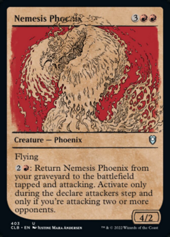 {C} Nemesis Phoenix (Showcase) [Commander Legends: Battle for Baldur's Gate][CLB 403]
