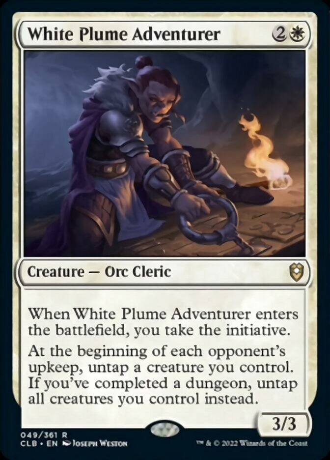 {R} White Plume Adventurer [Commander Legends: Battle for Baldur's Gate][CLB 049]