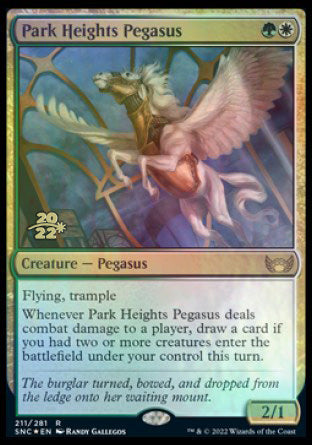 {@R} Park Heights Pegasus [Streets of New Capenna Prerelease Promos][PR SNC 211]
