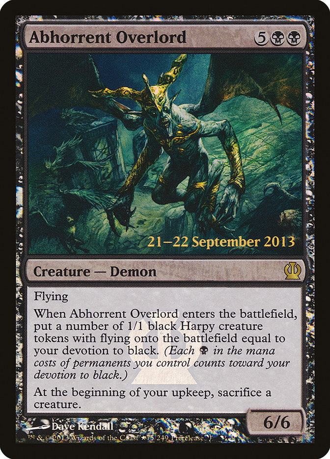 {R} Abhorrent Overlord [Theros Prerelease Promos][PR THS 075]