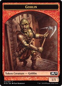 {T} Goblin // Thopter Double-sided Token (Game Night) [Core Set 2019 Tokens][TM19 011]