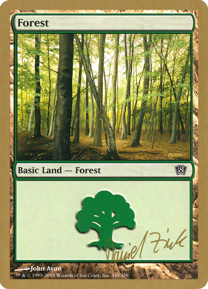 {B}[GB WC03 DZ349] Forest (dz349) (Daniel Zink) [World Championship Decks 2003]