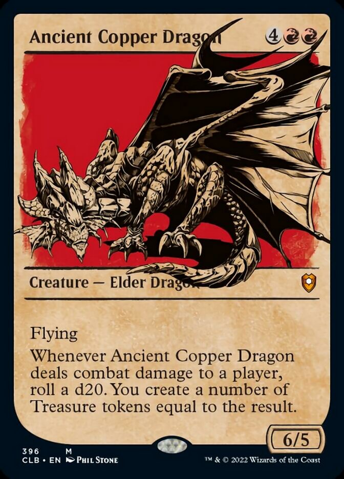 {R} Ancient Copper Dragon (Showcase) [Commander Legends: Battle for Baldur's Gate][CLB 396]