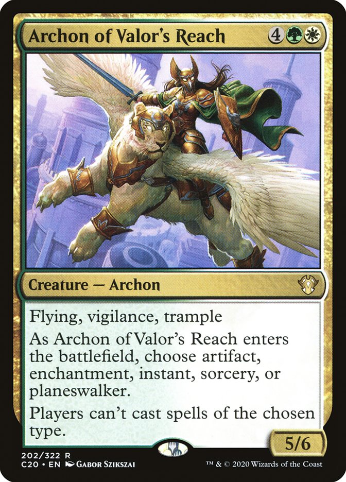 {R} Archon of Valor's Reach [Commander 2020][C20 202]