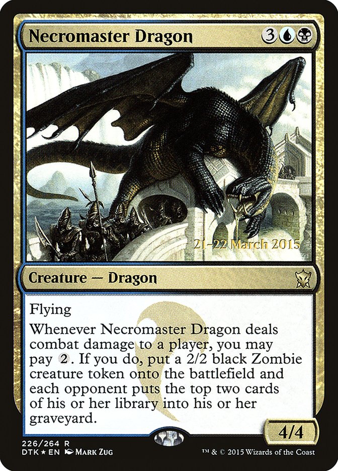 {R} Necromaster Dragon [Dragons of Tarkir Prerelease Promos][PR DTK 226]