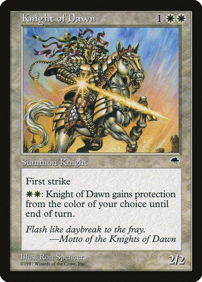 {C} Knight of Dawn [Tempest][TMP 026]