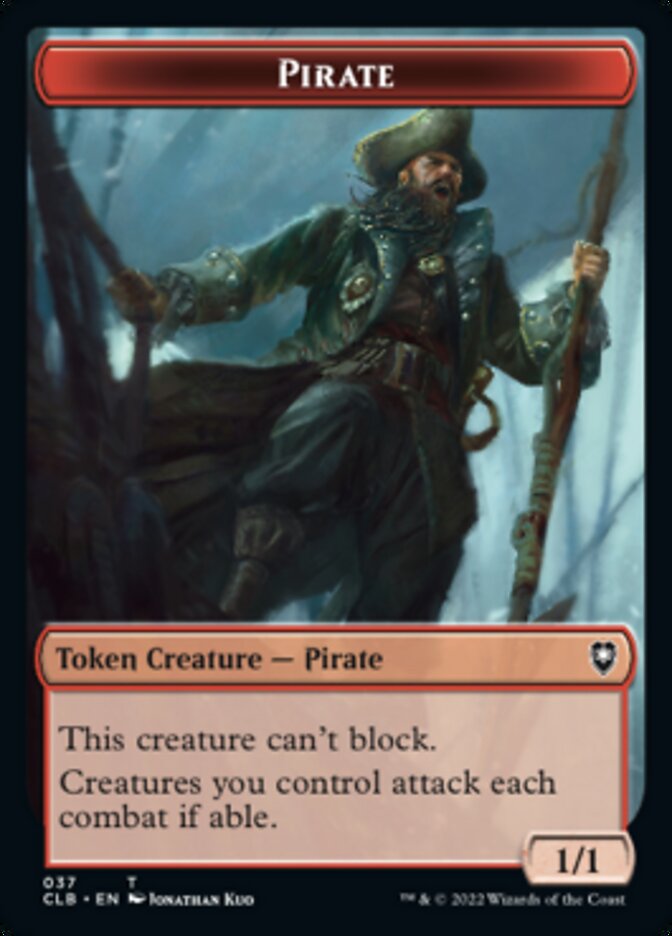 {T} Pirate // Goblin Double-sided Token [Commander Legends: Battle for Baldur's Gate Tokens][TCLB 037]
