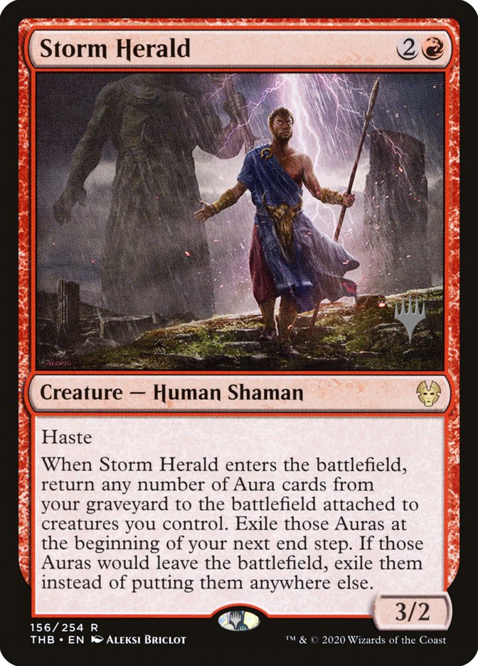 {R} Storm Herald (Promo Pack) [Theros Beyond Death Promos][PP THB 156]